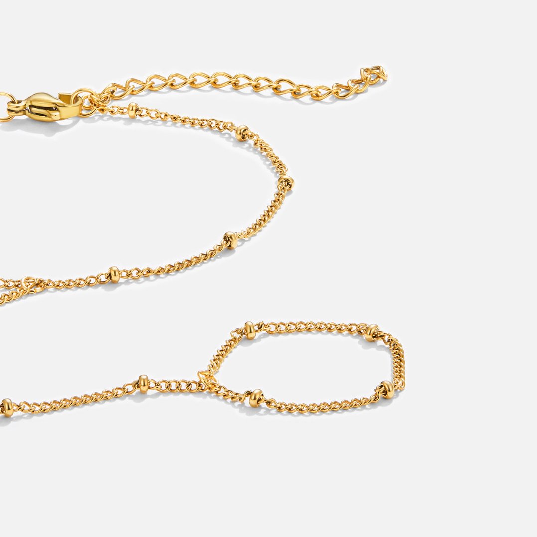 Gold Hand Chain Bracelet
