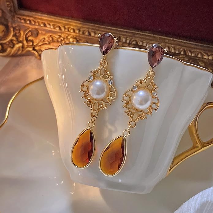 Pearl Cascade Drop Earrings