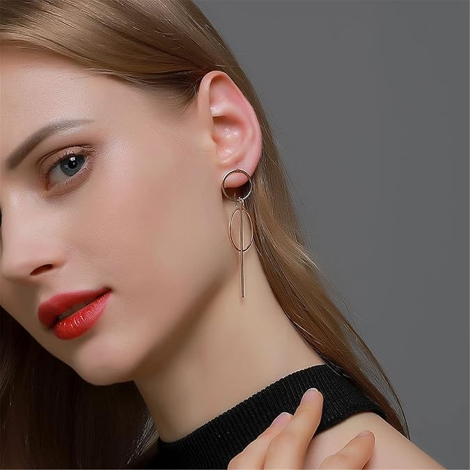 Geometric Dangles Earrings