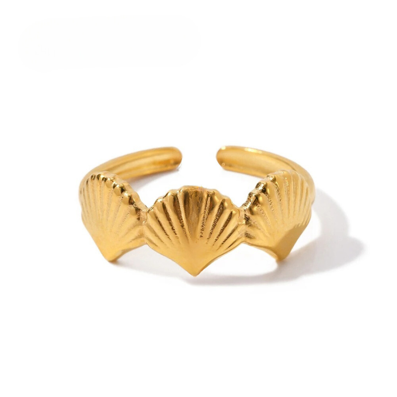 Seashell Trio Ring
