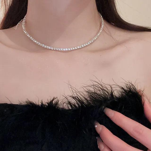 Open Heart Collar Necklace
