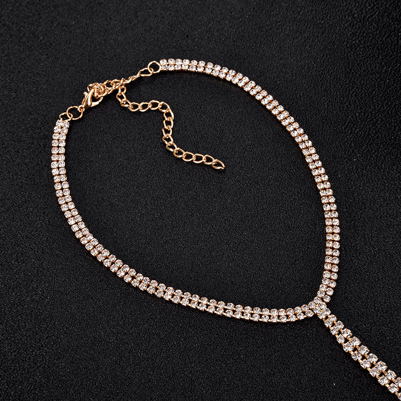 Y‑Drop Lariat Choker Necklace