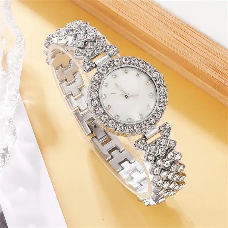 Crystal Accent Watch & Jewelry Set