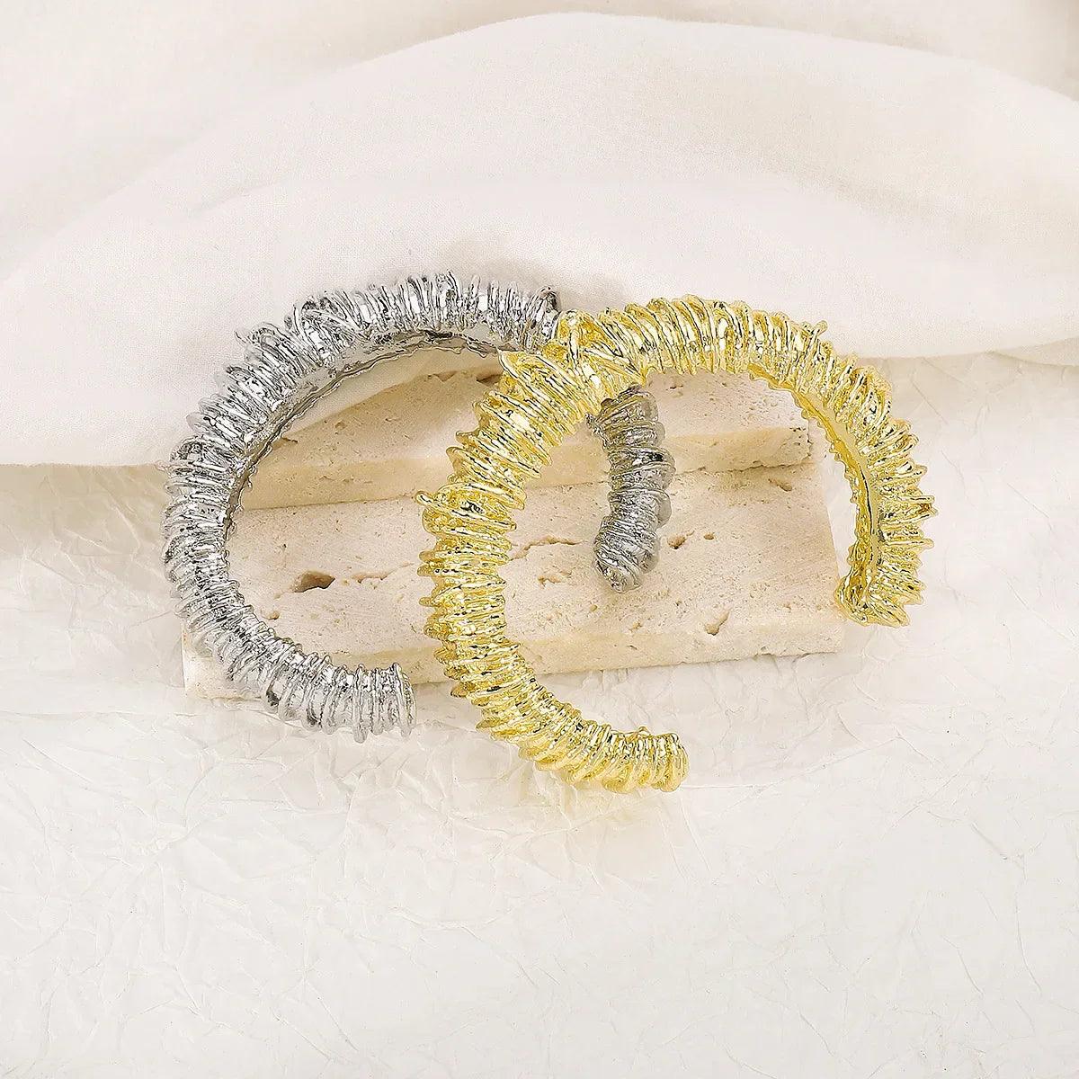 Sculpted Texture Cuff Bracelet