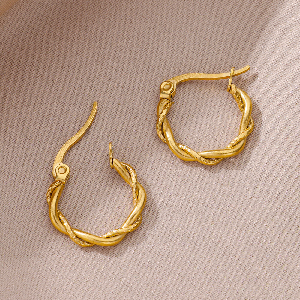 Twisty Hoops Earrings