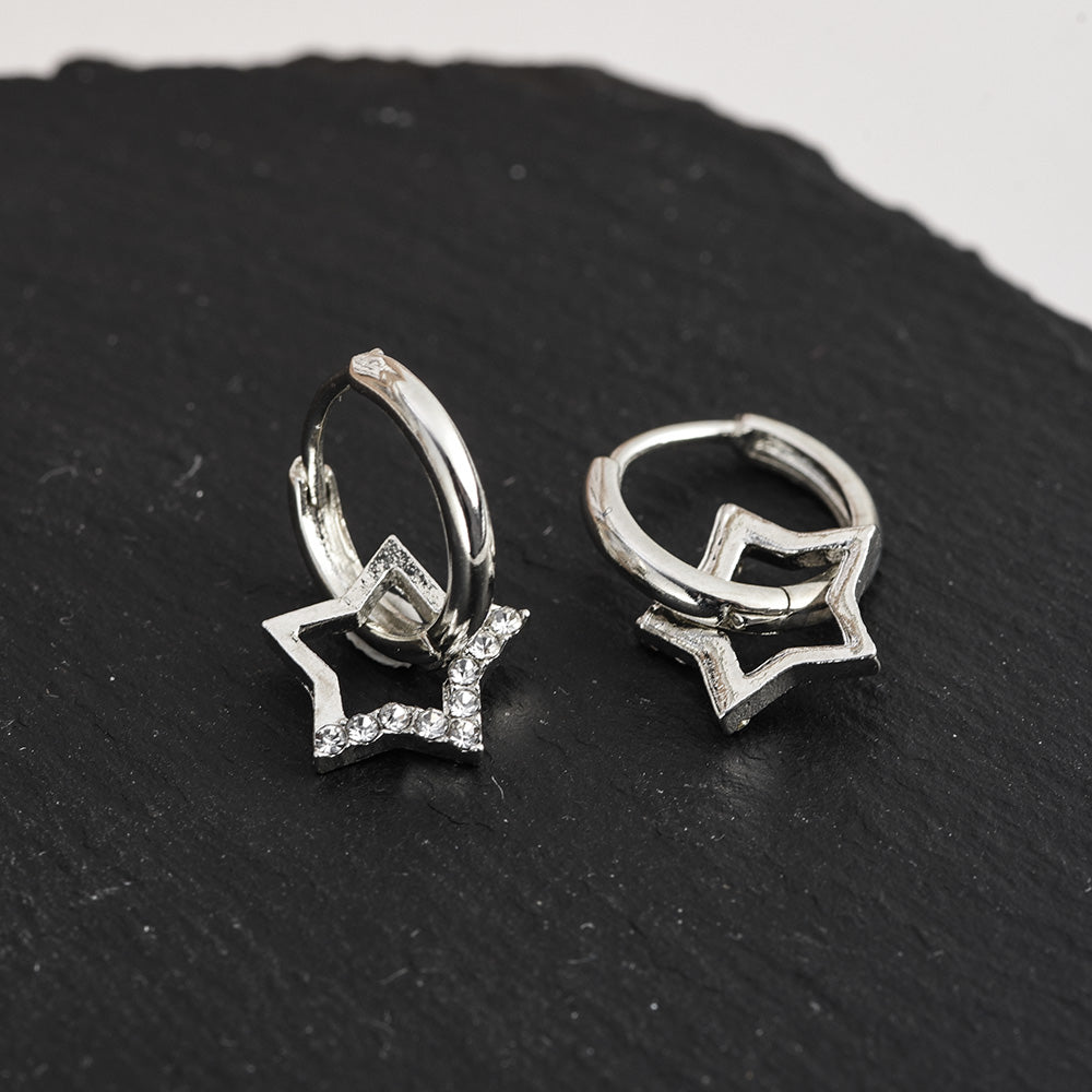 Starry Hoops Earrings