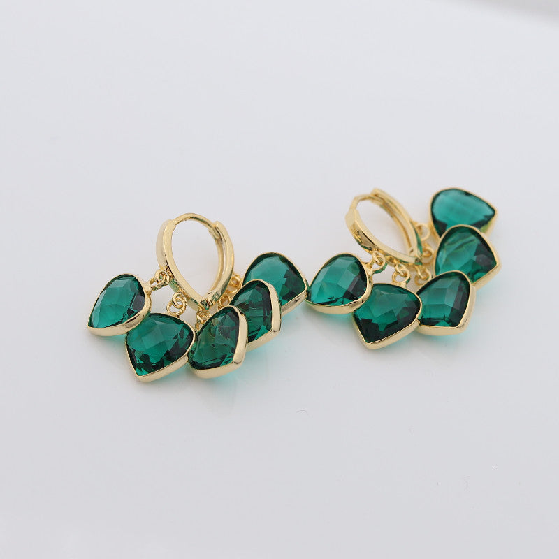 Emerald Glitz Earrings