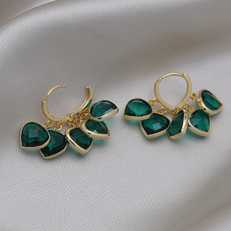 Emerald Glitz Earrings