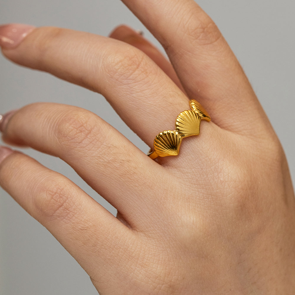 Seashell Trio Ring