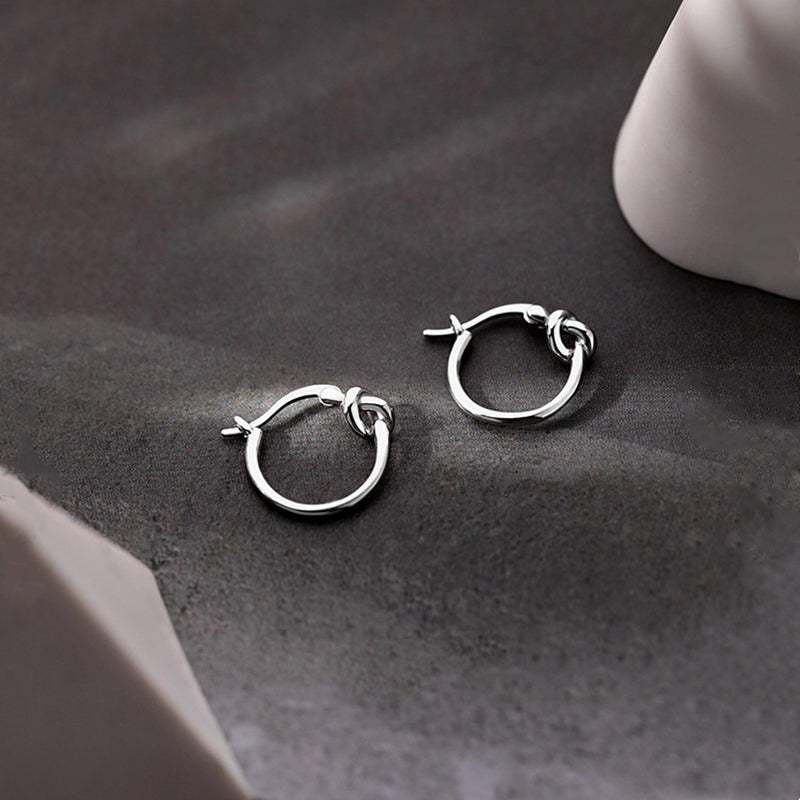 Knotty Hoops Earrings
