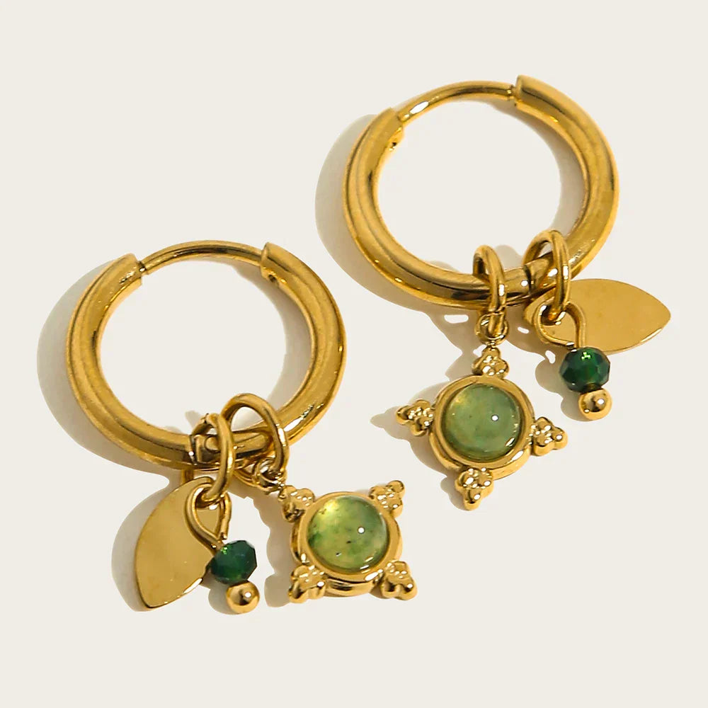 Mystic Star Charm Hoop Earrings