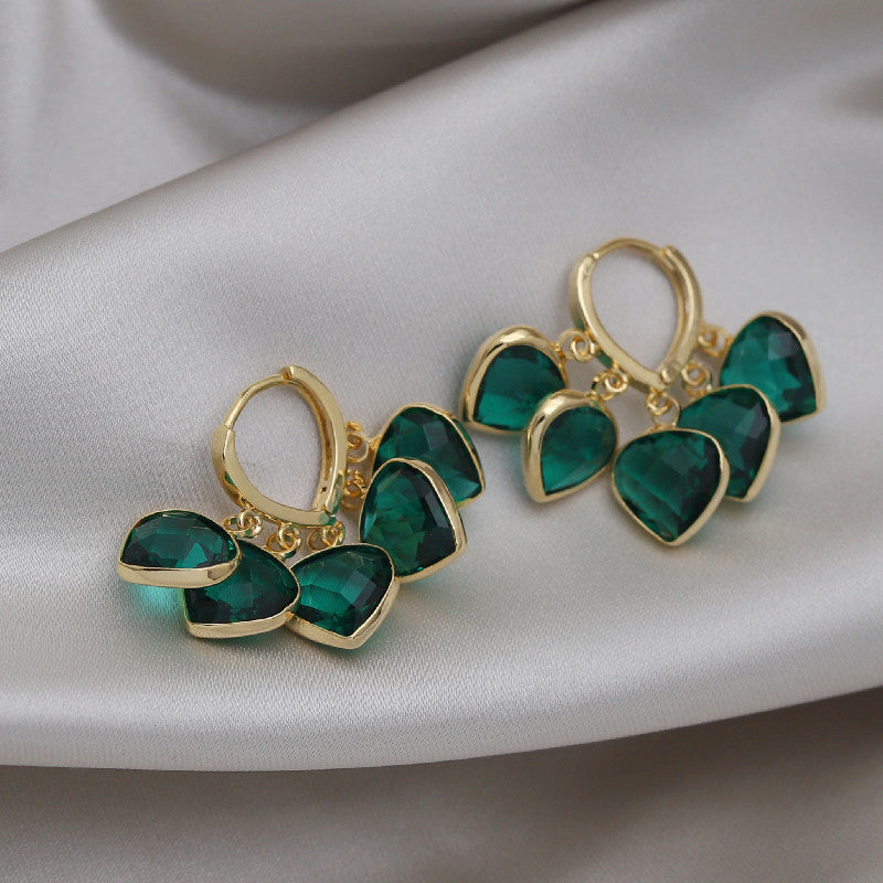 Emerald Glitz Earrings
