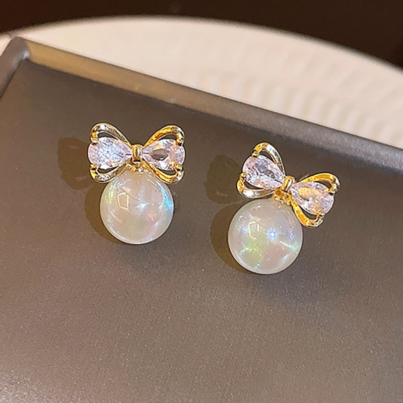Pearl Bows Earrings
