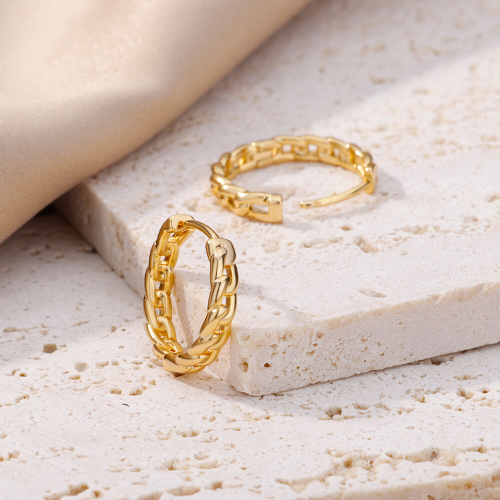Glam Hoops Earrings