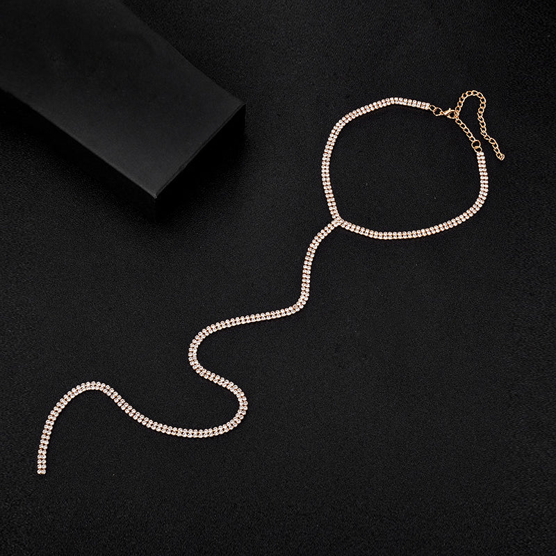 Y‑Drop Lariat Choker Necklace