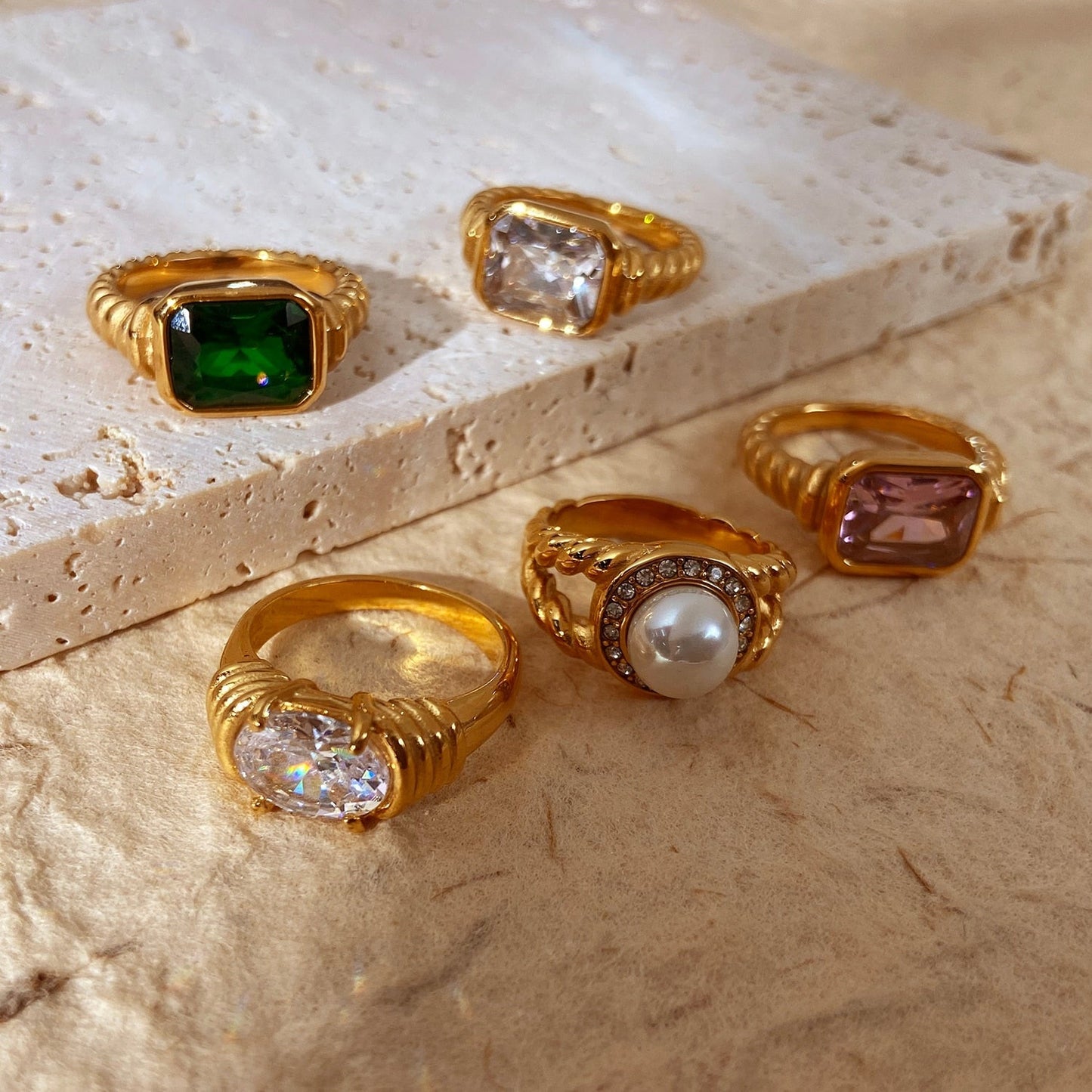 Statement Gemstone Fairy Ring
