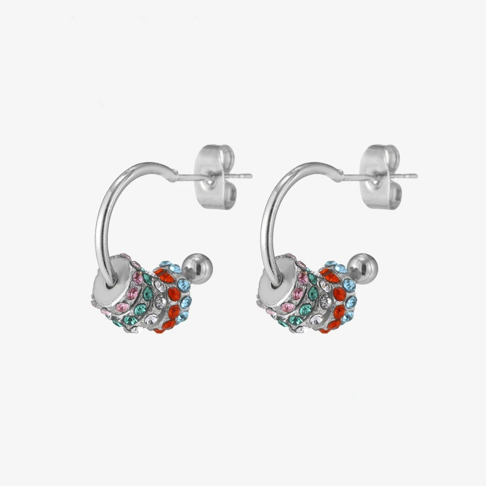 Crystal Swirls Earrings