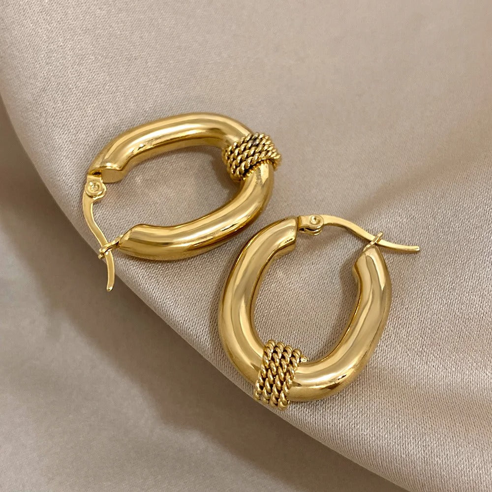 Braided Loops Earrings