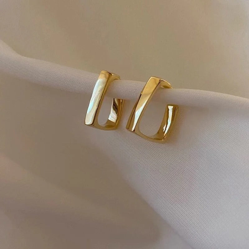 Geometric Hoops Earrings