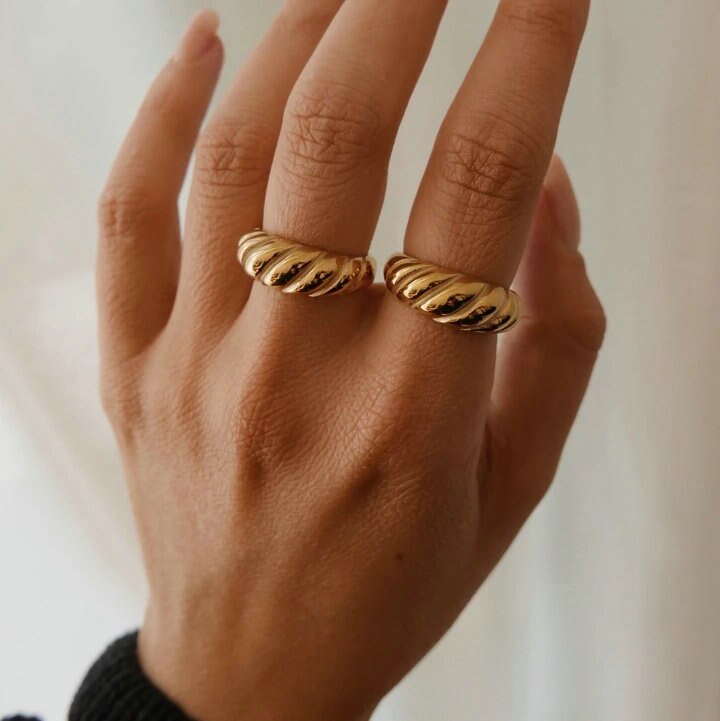 Chunky Dome Ring Crescent