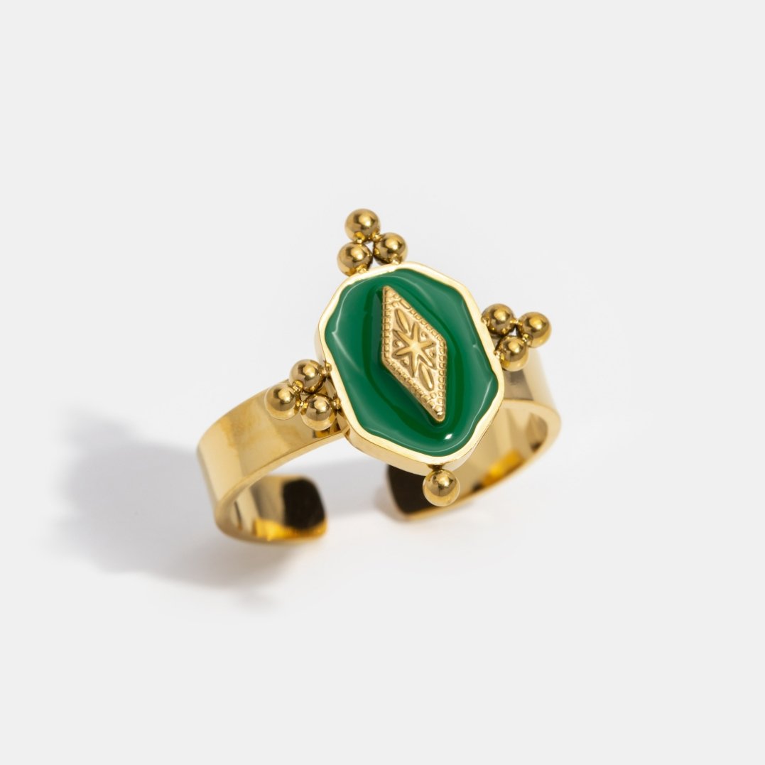 Marina Geometric Vintage Ring