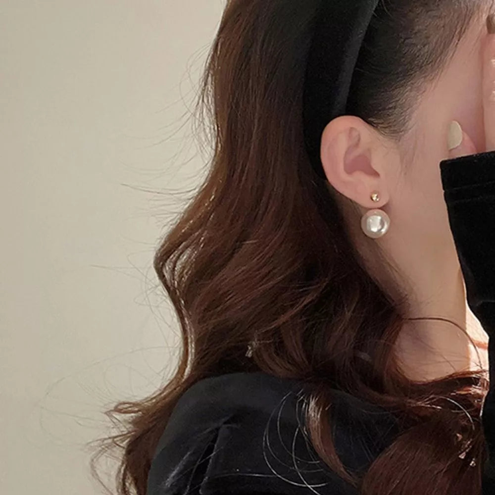 Gilded Round Earrings