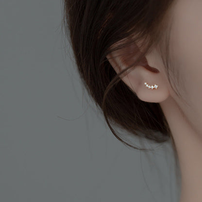 Delicate Crystal Stud Earrings