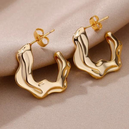 Molten Gold Earrings