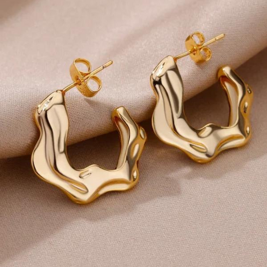 Molten Gold Earrings
