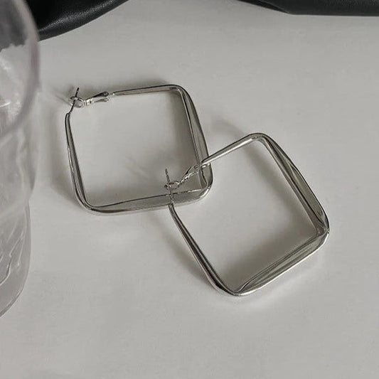 Sleek Square Hoop Earrings