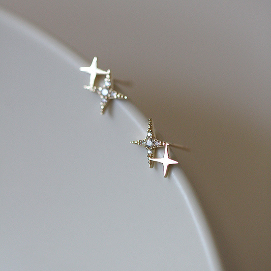 Celestial Star Stud Earrings