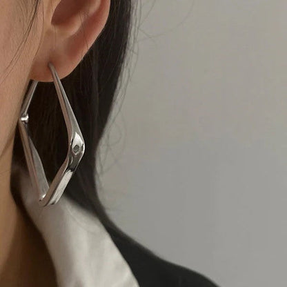 Sleek Square Hoop Earrings