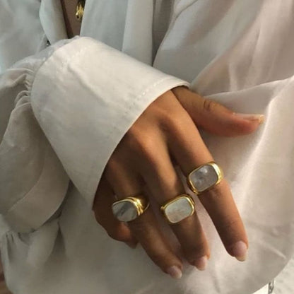 Minimalist Inlay Signet Ring