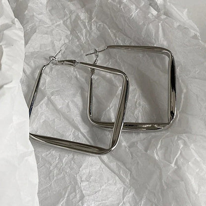 Sleek Square Hoop Earrings