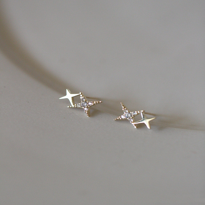 Celestial Star Stud Earrings
