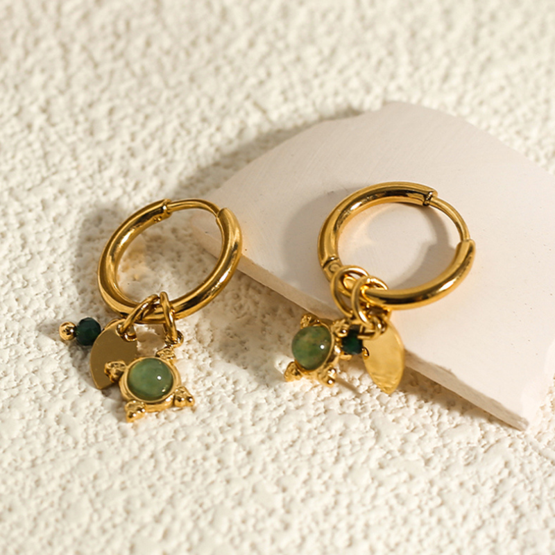 Mystic Star Charm Hoop Earrings