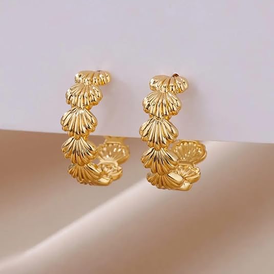 Seashell Hoops Earrings