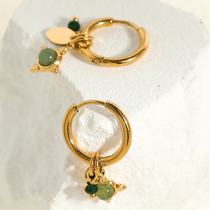 Mystic Star Charm Hoop Earrings