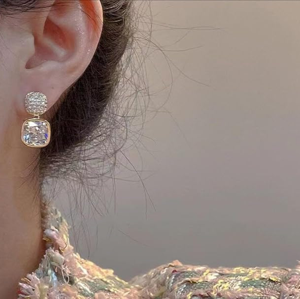 Crystal Cubes Earrings