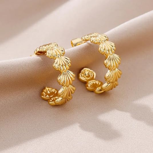 Seashell Hoops Earrings