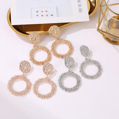 Trendy Circles Earrings