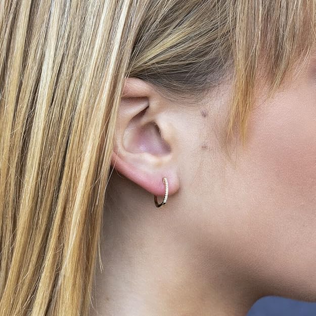 Sparkly Hoops Earrings