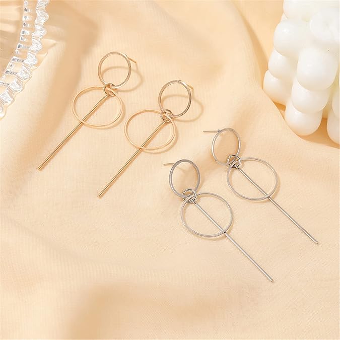 Geometric Dangles Earrings