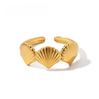 Seashell Trio Ring