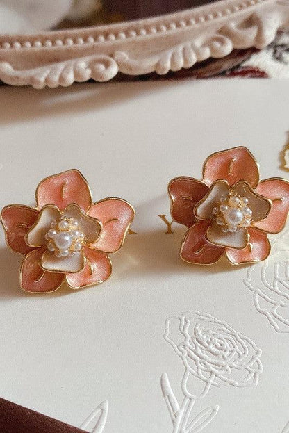 Vintage Bloom Stud Earrings