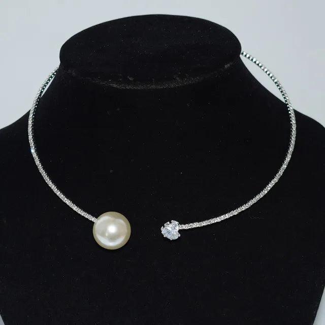 Open Heart Collar Necklace