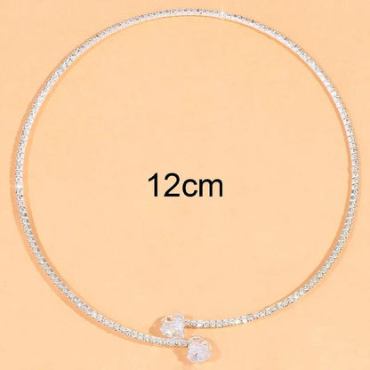 Open Heart Collar Necklace