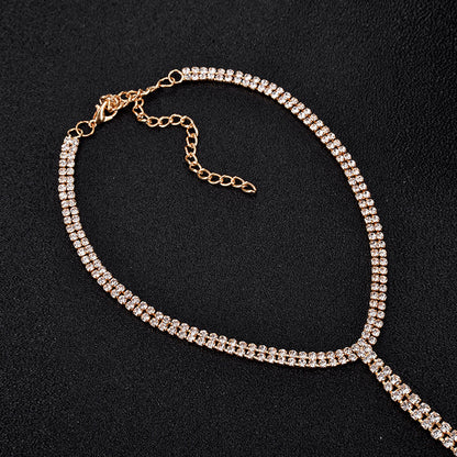 Y‑Drop Lariat Choker Necklace