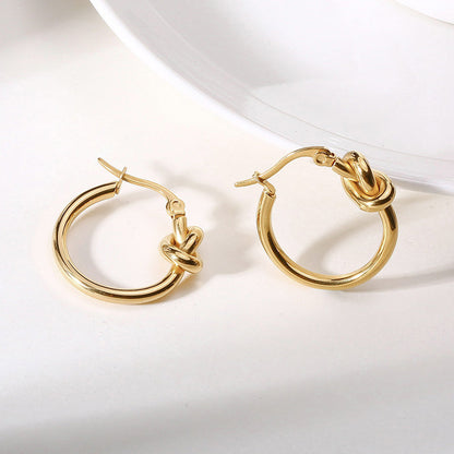 Knotty Hoops Earrings