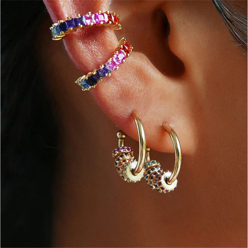 Shimmery Rings Earrings